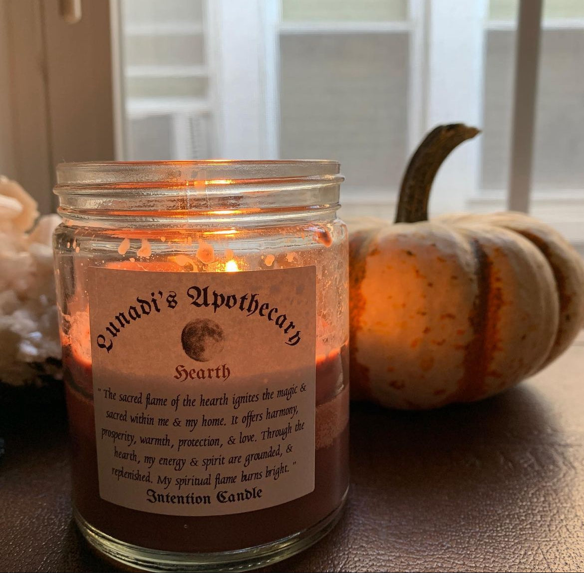 Hearth intention candle