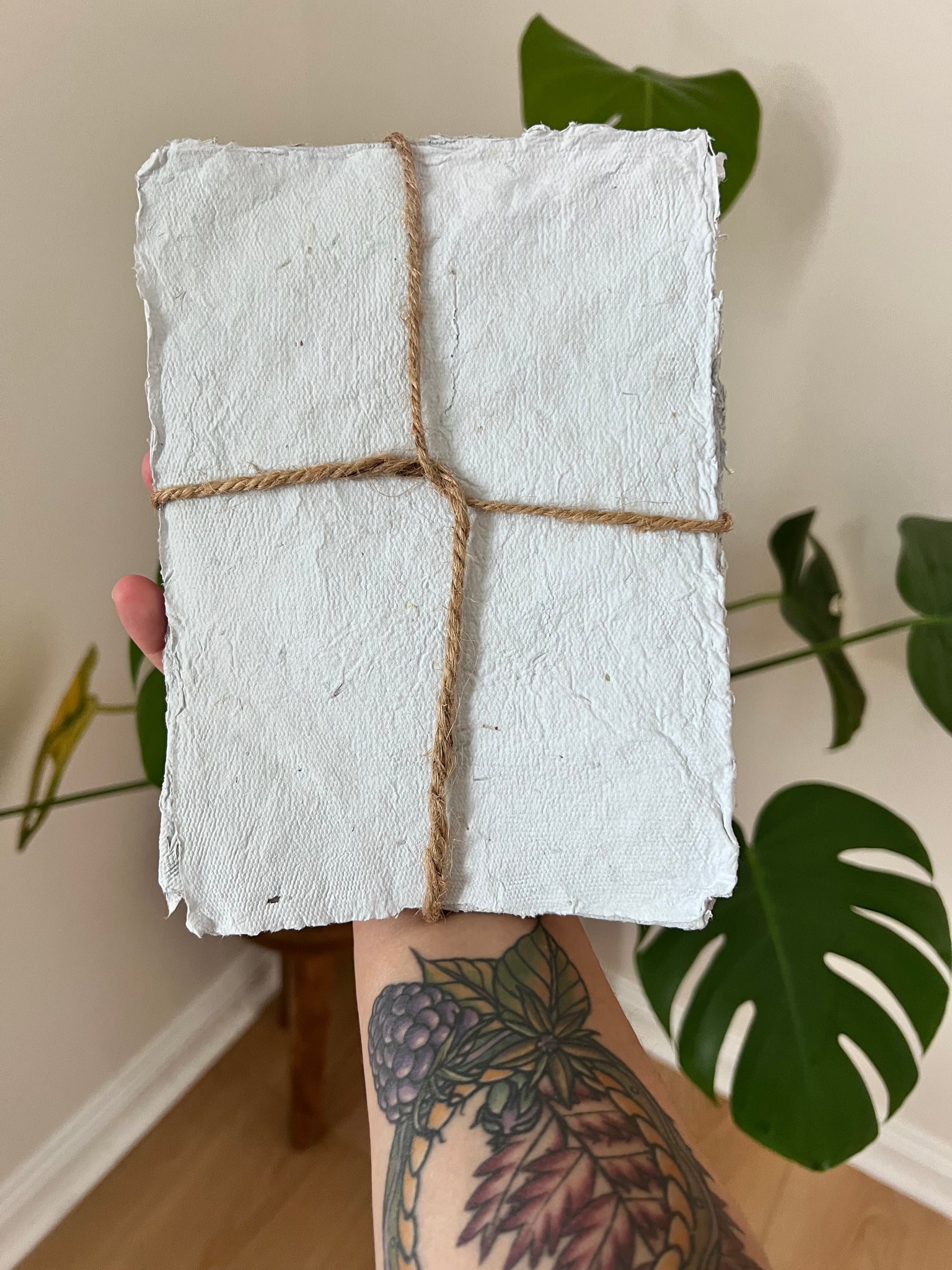 Handmade herbal Intention paper