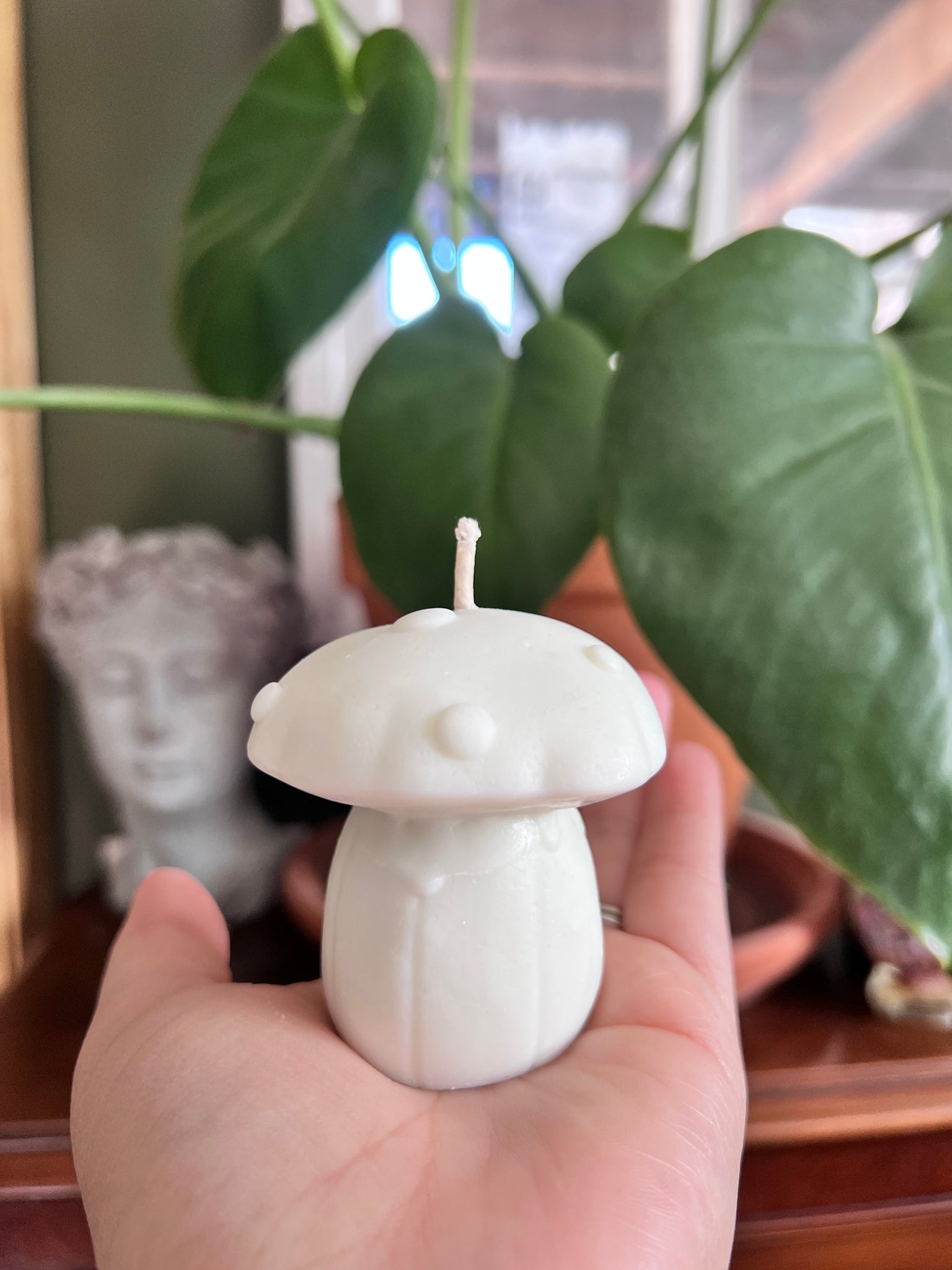 Mushroom candle