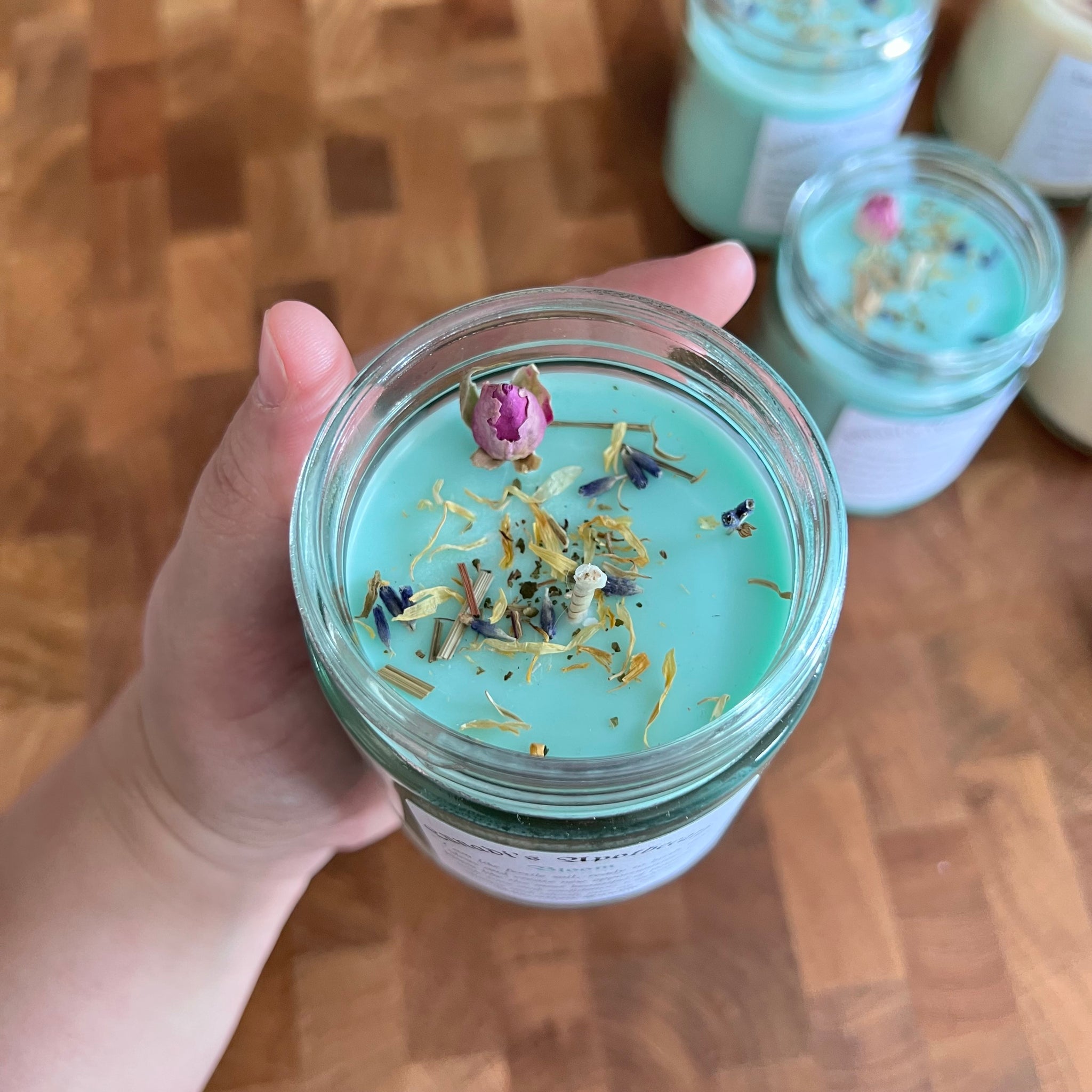 Bloom intention candle