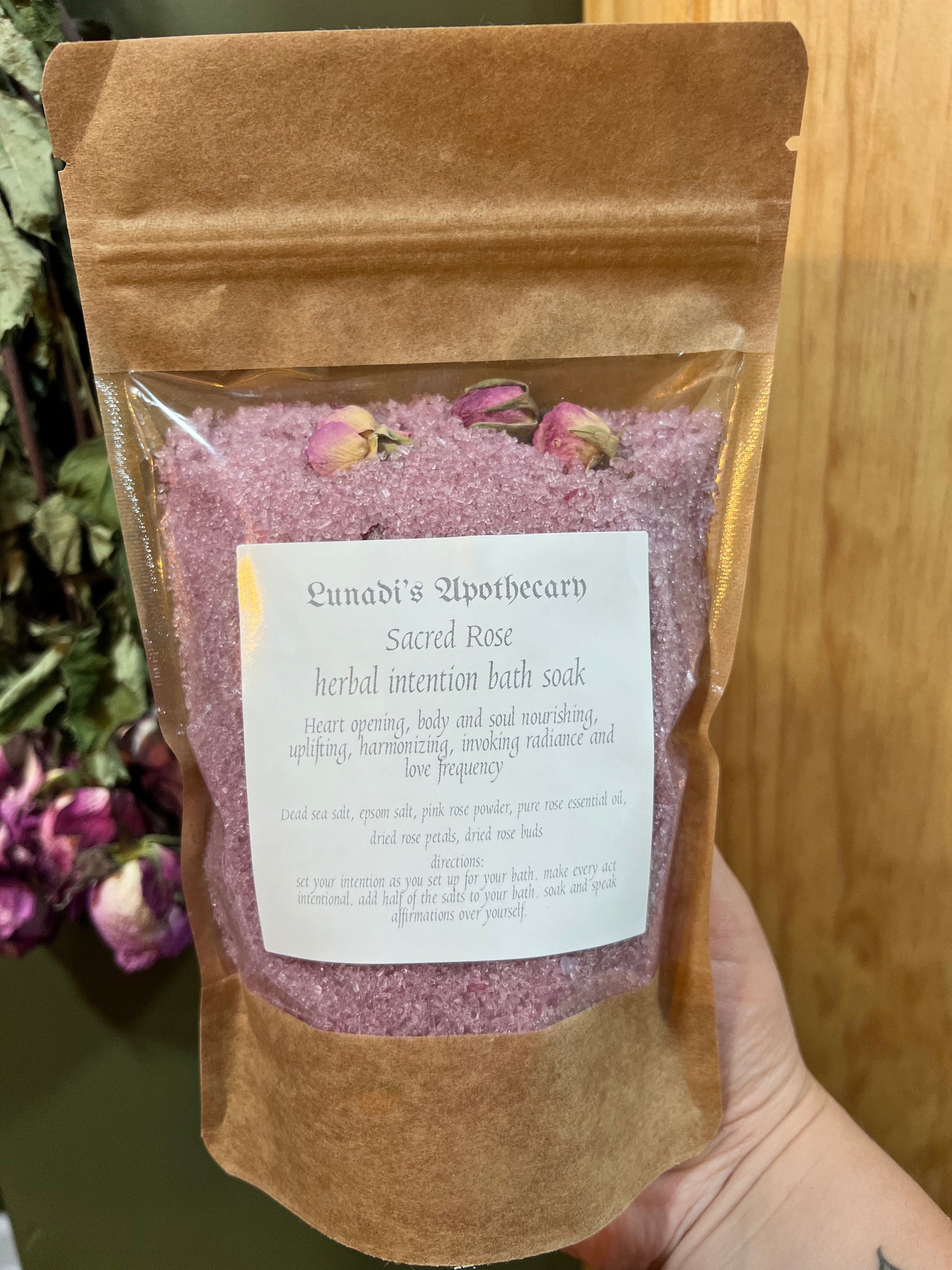 Sacred rose bath soak