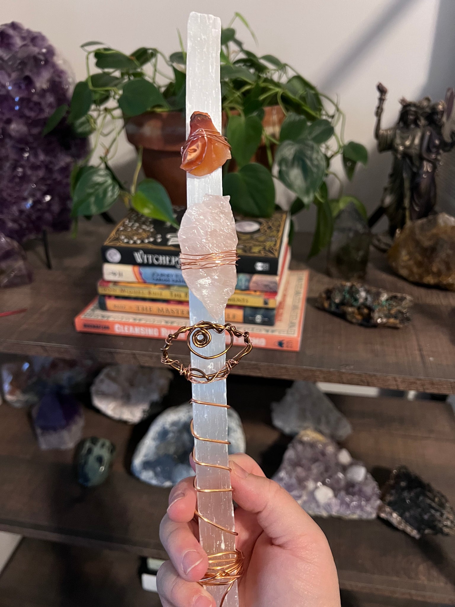 Sacred self Selenite wand